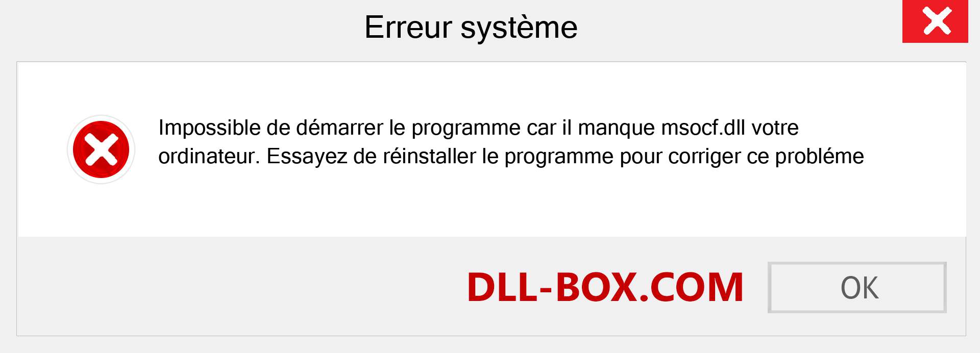 Le fichier msocf.dll est manquant ?. Télécharger pour Windows 7, 8, 10 - Correction de l'erreur manquante msocf dll sur Windows, photos, images